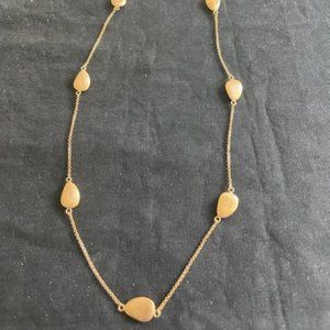 Rivka Friedman 18 k Gold Clad Pebble Necklace 34 inch Rose Gold  new with tag